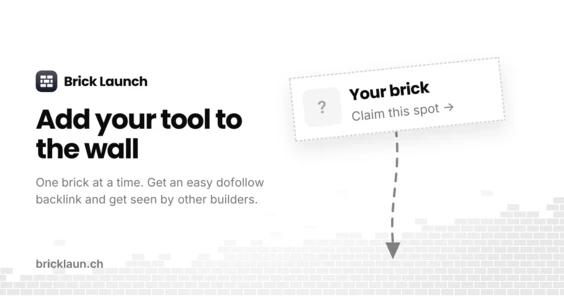 Brick Launch: Add your tool to the wall